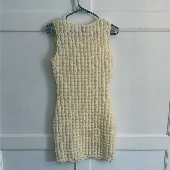Princess Polly Cream Textured Mini Dress - Picture 9 of 11